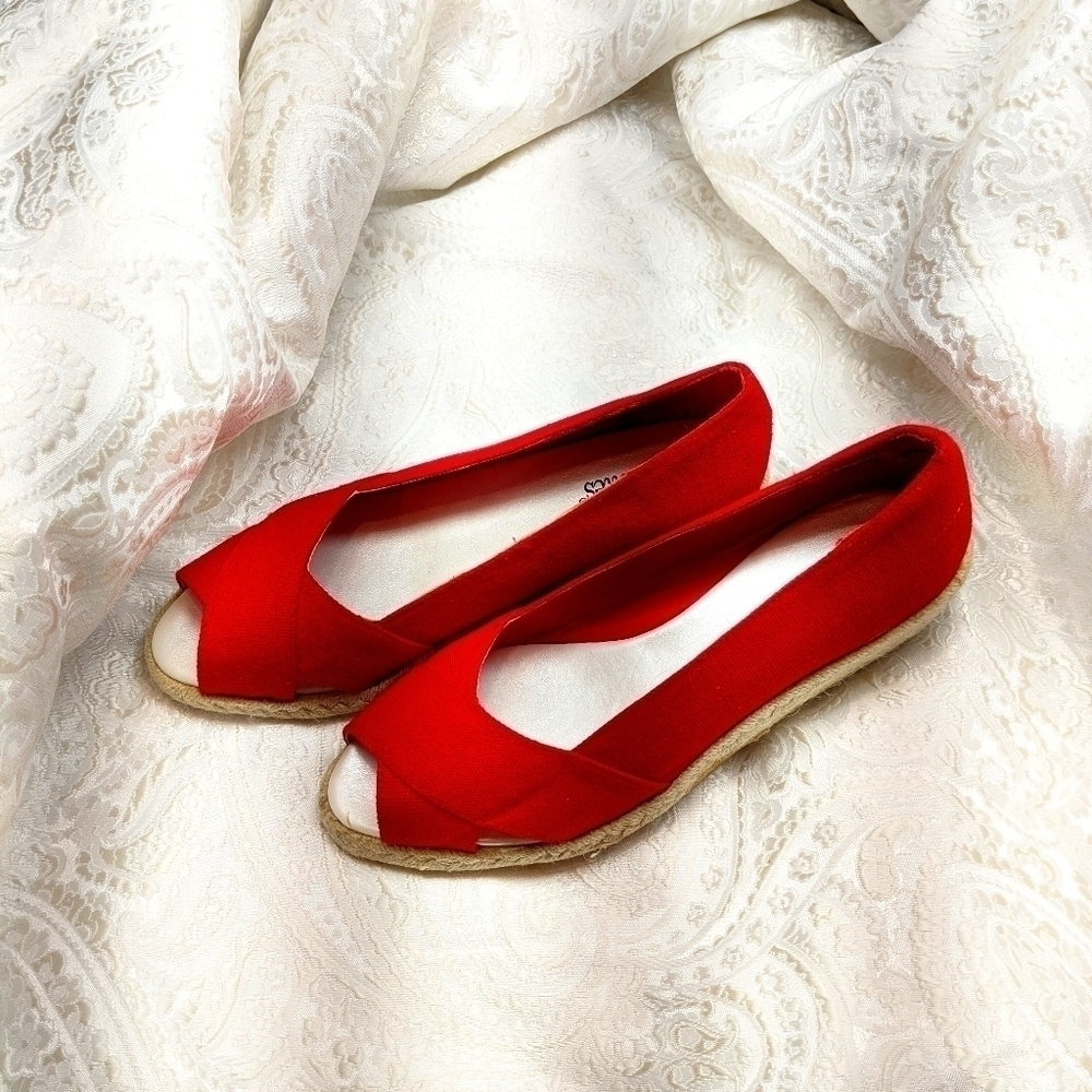 Vintage Cunky Wedge Heel Shoes ~ 8.5W